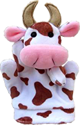 Cow for child hand
 Handpuppe Handpuppen Handpuppet Hand puppet Marionette