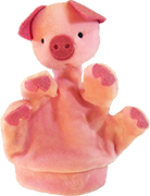 Schweinchen für Kinderhand
 Handpuppe Handpuppen Handpuppet Marionette