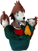Hedgehog family
 Handpuppe Handpuppen Handpuppet Hand puppet Marionette